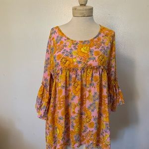 Agnes & Dora Retro Sway Printed Top